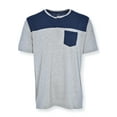 thumbnail image 1 of Hanes Men's Short Sleeve Henley Sleep Shirt, Navy, Medium, 1 of 3