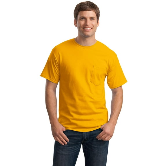 Hanes Men's Short Sleeve Tagless 100% Cotton T-Shirt with Pocket 5590