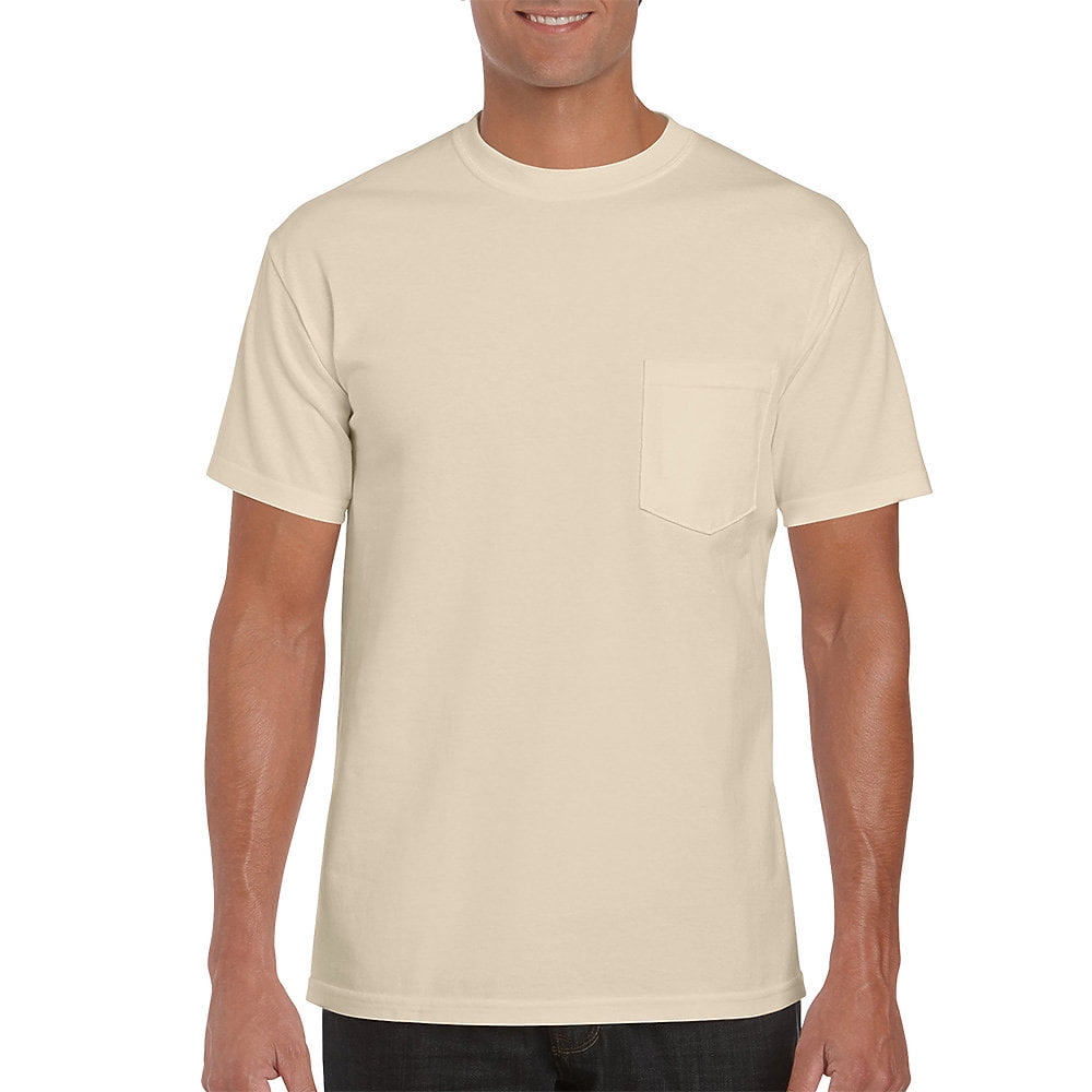Hanes Men's ComfortBlend EcoSmart Tagless T-Shirt - Orange, Large (Pack Of 1)