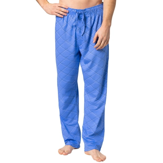 Hanes Men's Sleepwear 100% Cotton Pjs X-Temp Jersey Knit Pajama Pants - Blue Yonder (Medium)