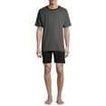 thumbnail image 1 of Hanes Men's Soft Modal Pajama Short Sleeve Top and Short Set, 1 of 6