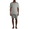 thumbnail image 1 of Hanes Men's Soft Modal Pajama Short Sleeve Top and Short Set, 1 of 6
