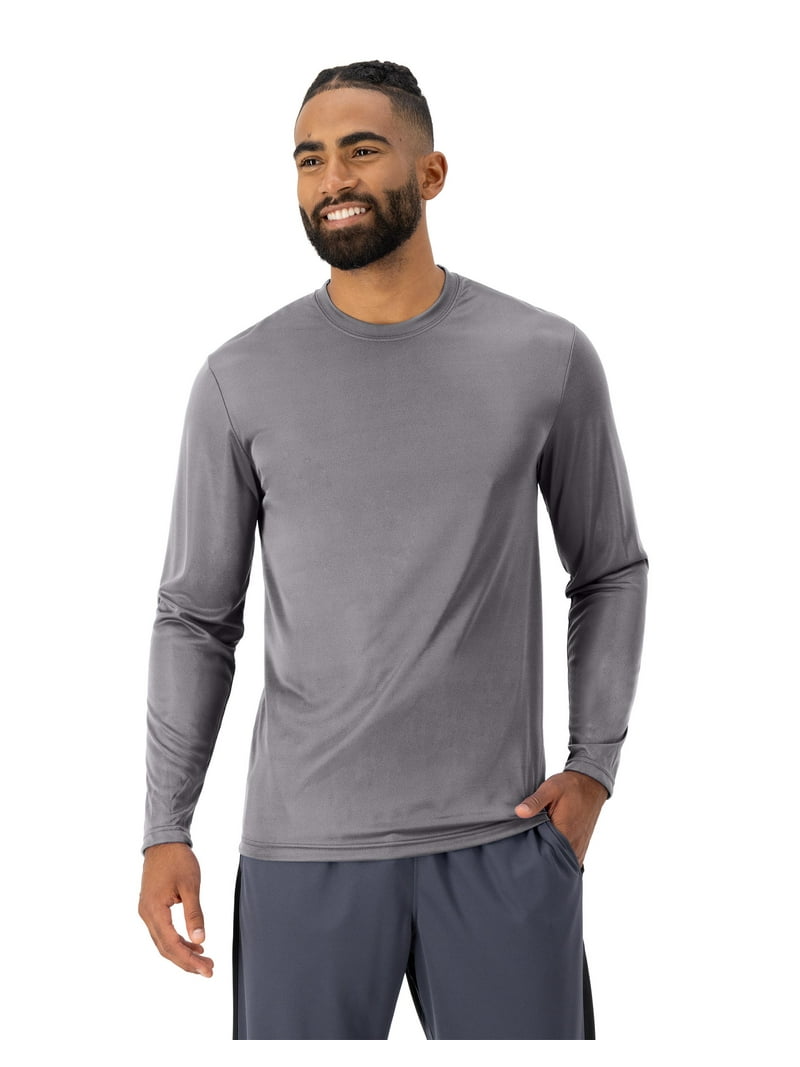 Hanes Men's Sport Cool DRI Performance Long-Sleeve T-Shirt (50+