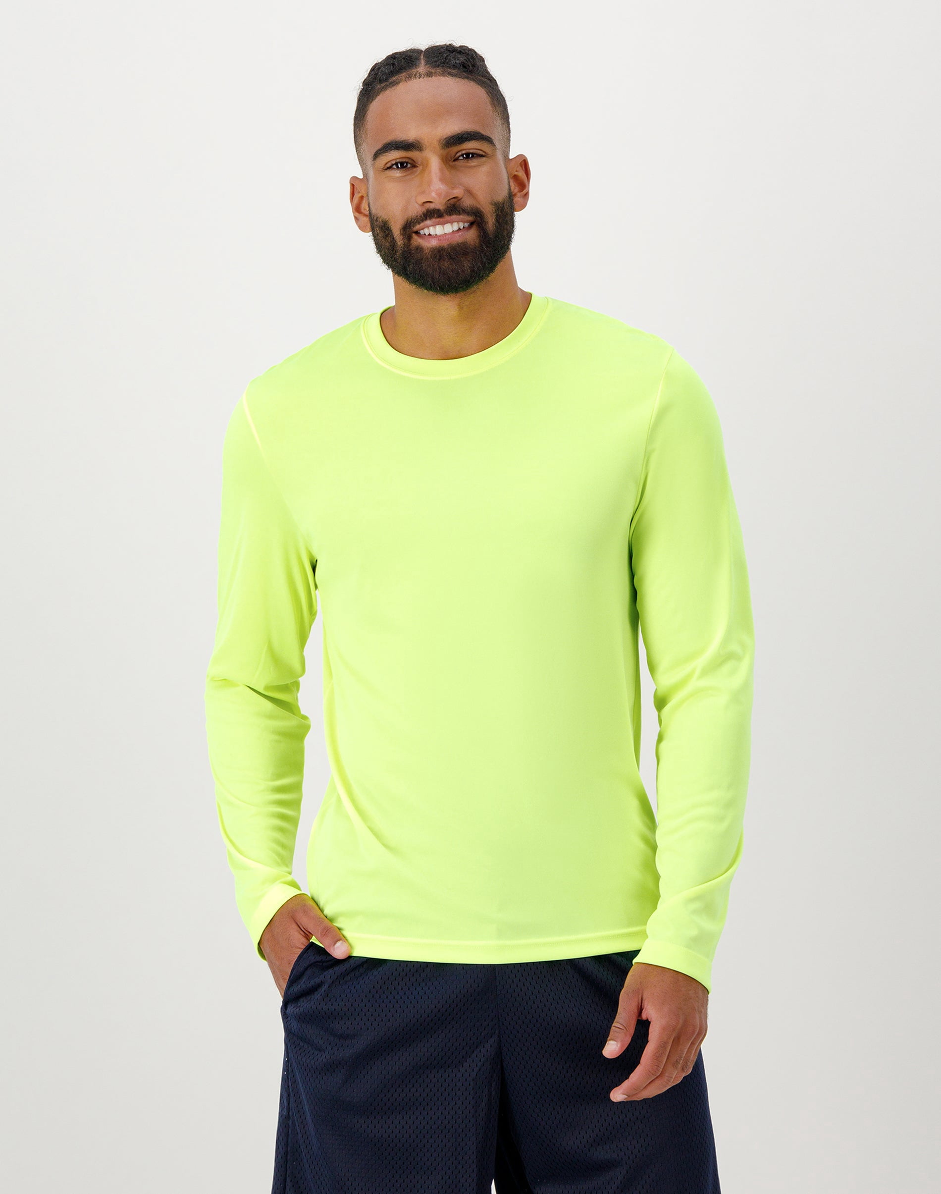 Hanes Cool DRI Performance Long Sleeve T-Shirt, Quick-Drying Training Tee, UPF 40+