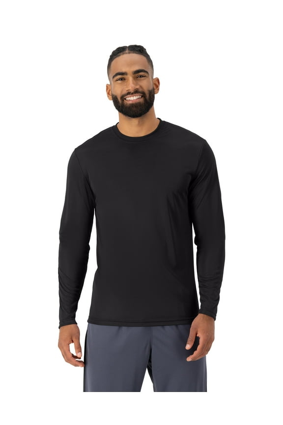 Sport Cool DRI Men's Performance Long Sleeve T-Shirt Black XL
