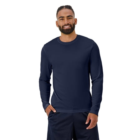 Hanes Cool DRI Performance Long Sleeve T-Shirt, Quick-Drying Training Tee, UPF 40+