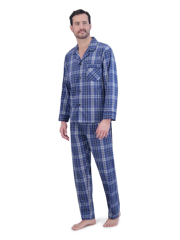 Men's Stretch Woven Pajama Set, 2-Piece, Sizes S-2XL