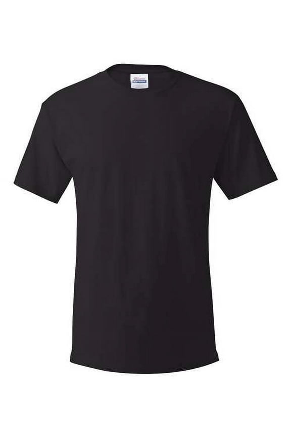 Men's Super Value Pack Black Crew T-Shirt Undershirts, 10 Pack
