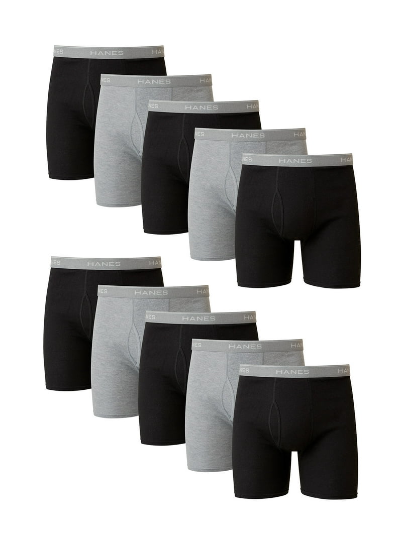 Hanes Men's Value Pack Assorted Boxer Briefs - Walmart.com