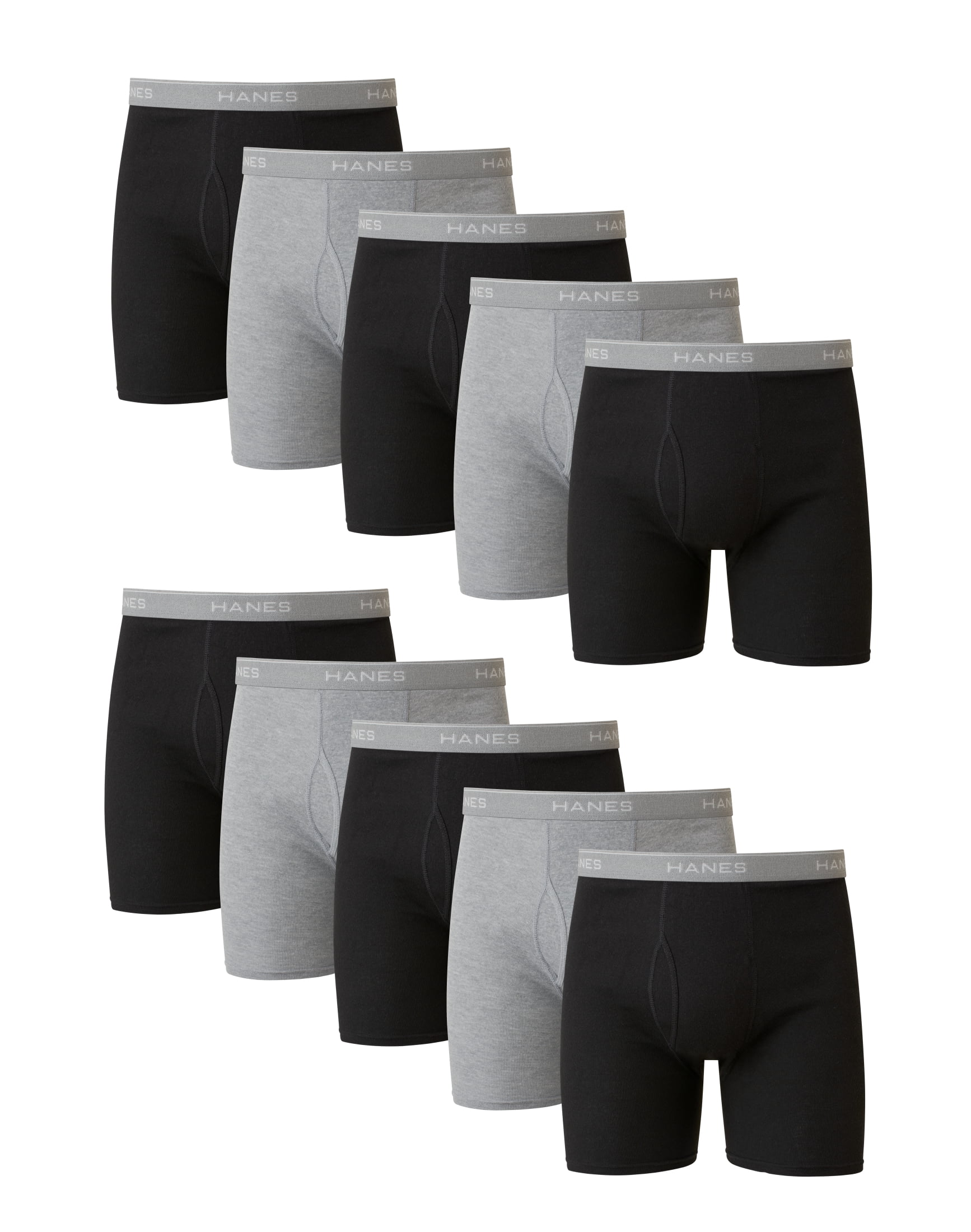 Hanes Men's Value Pack Assorted Boxer Briefs