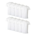 thumbnail image 1 of Hanes Men's Super Value Pack White Crew T-Shirt Undershirts, 10 Pack, 1 of 13