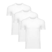 Hanes Men's Sweat Block T-Shirt, Crewneck, White, 3-Pack