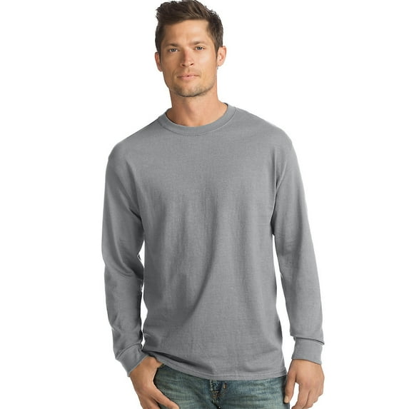 Hanes Men's TAGLESSÂ® ComfortsoftÂ® Long-Sleeve T-Shirt - 5286
