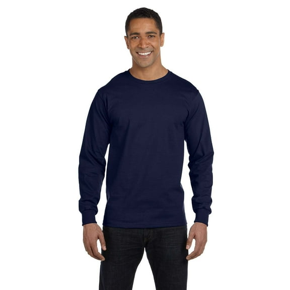 Hanes Men's TAGLESS Comfortsoft Long-Sleeve T-Shirt, Style 5286