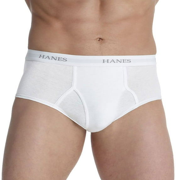 Hanes Men's TAGLESS No Ride Up Briefs Comfort Flex Waistband 7-Pack_Wht_X-L