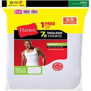 Hanes Mens Tagless Comfort Soft A-Shirt Undershirt 7-Pack, Style 372AG7