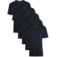 thumbnail image 1 of Hanes Men's Tagless ComfortSoft Crew Undershirt, Black, 6X-Large/Tall (Pack of 5), 1 of 3