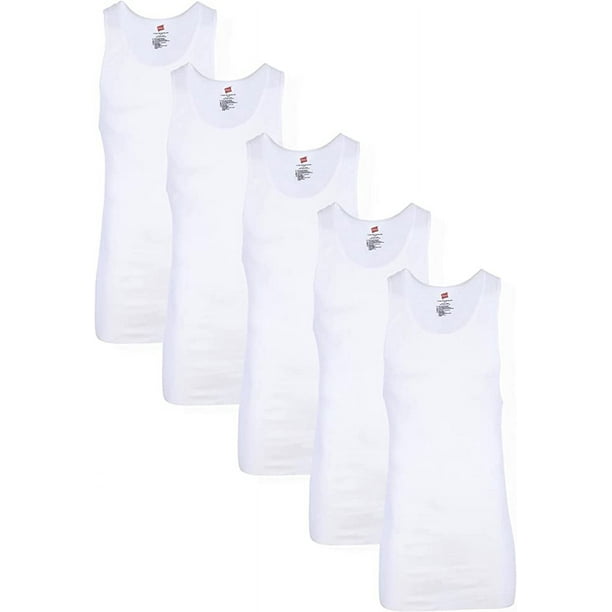 Hanes men's tall tagless crew undershirt hot sale