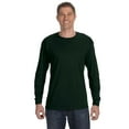 thumbnail image 1 of Hanes Men's Tagless Comfortsoft LS Tee Deep Forest Pack of 5 Large, 1 of 1