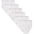 thumbnail image 1 of Hanes Men's Tagless Cotton Brief (Pack of 6) (XXXX-Large, White), 1 of 4