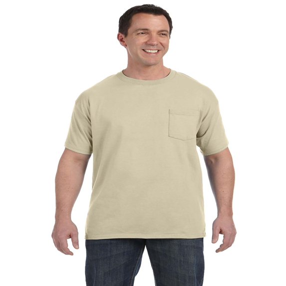 Hanes Men's Tagless Pocket T-Shirt, Style 5590