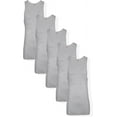 thumbnail image 1 of Hanes Men's Tall Man A-Shirt Tank Top, Gray, 3X-Large/Tall (Pack of 5), 1 of 3