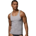 thumbnail image 1 of Hanes Men's Tall Man Ribbed Tank Top (Pack of Three), Grey Heather, 3X-Large, 1 of 2