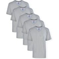 thumbnail image 1 of Hanes Men's Tall Man V-Neck T-Shirt (Pack of 5) Gray, 4X-Large Tall, 1 of 3