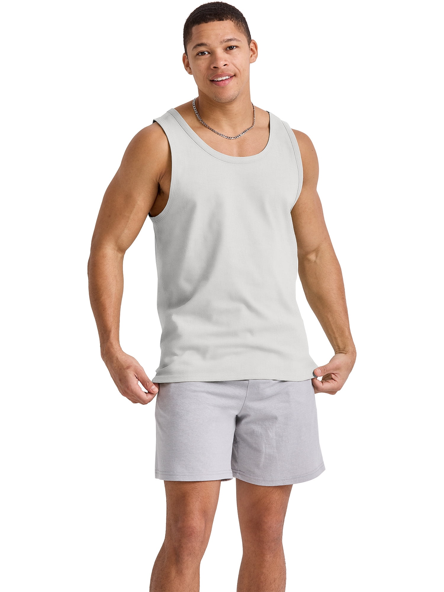 Hanes Men's Tank Top Sleeveless Shirt Tri-Blend Originals Lightweight ...