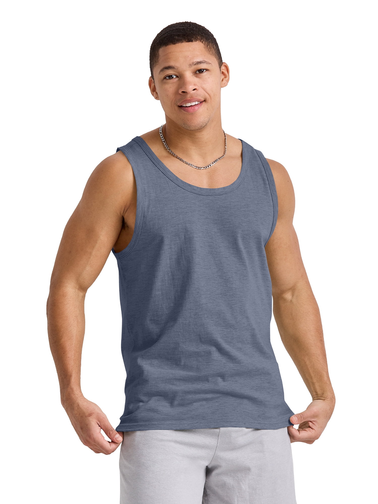 Hanes Men's Tank Top Sleeveless Shirt Tri-Blend Originals Lightweight ...