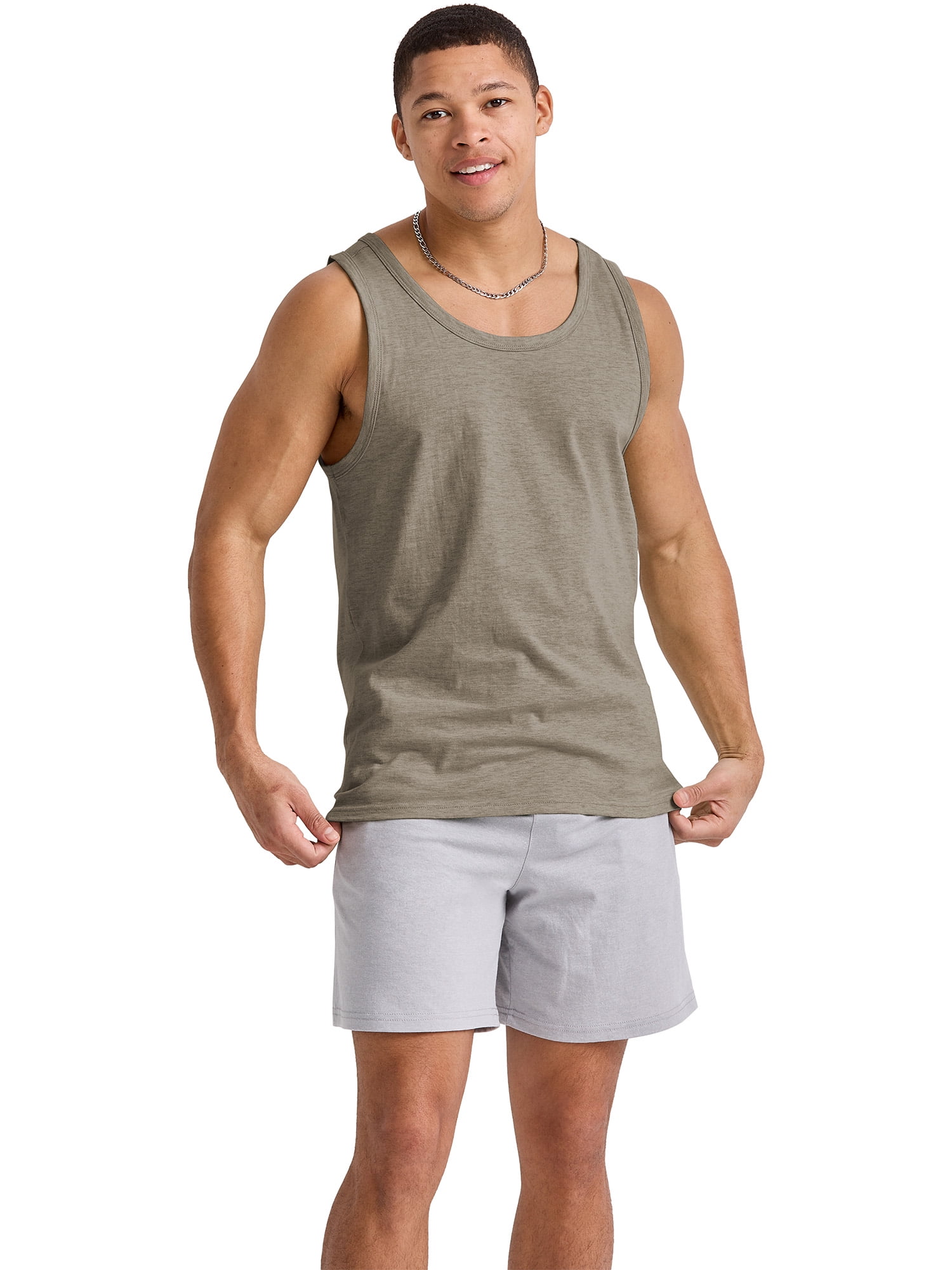 Hanes Men's Tank Top Sleeveless Shirt Tri-Blend Originals Lightweight ...