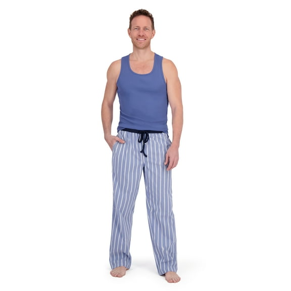 Hanes Men's Tank and Woven Pant Pajama Set, 2-Piece, Sizes S-2XL