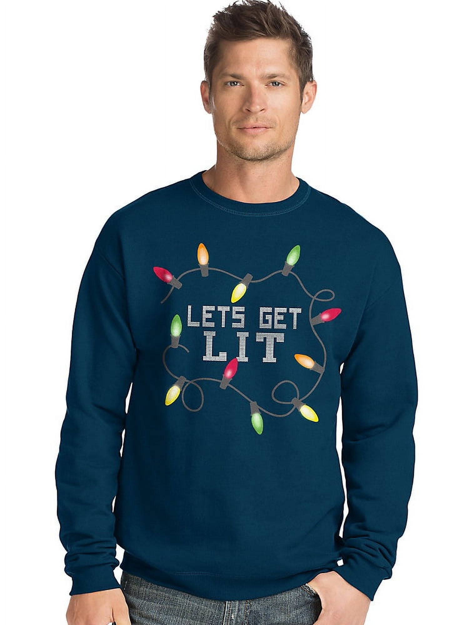 Hanes Men's Ugly Christmas Sweatshirt - Walmart.com
