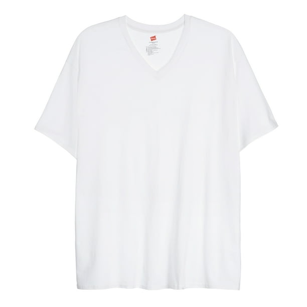 Hanes Men's Ultimate Big and Tall VNeck TShirt (Pack of 3)