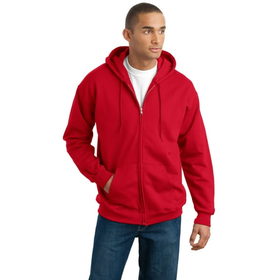 Hanes Men's Ultimate Cotton Full-Zip Hooded Sweatshirt - F283