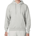 thumbnail image 1 of Hanes Men's Ultimate Cotton Hooded Sweatshirt, Long Sleeve Pullover Pocket Hoodie, Ash, M, 1 of 5