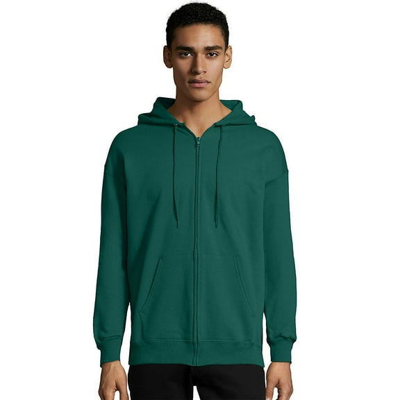 Hanes Mens Ultimate Cotton&Reg; Heavyweight Full Zip Hoodie (F280) , F280 , Deep Forest , X-Large
