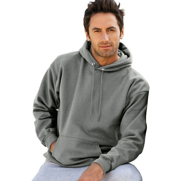 Hanes Mens Ultimate Cotton&Reg; Heavyweight Pullover Hoodie , F170 , Charcoal Heather , X-Large