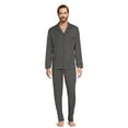 thumbnail image 1 of Hanes Men’s Ultrasoft Breathable Cotton Modal Stretch Knit Pajama Set, 2-Piece, Sizes S-5XL, 1 of 5