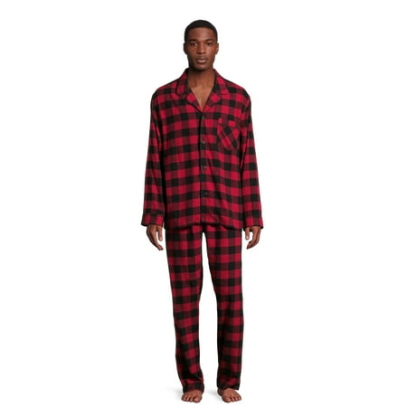 Hanes Men's Ultrasoft Flannel Pajama Set, 2-Piece, Sizes S-2XL