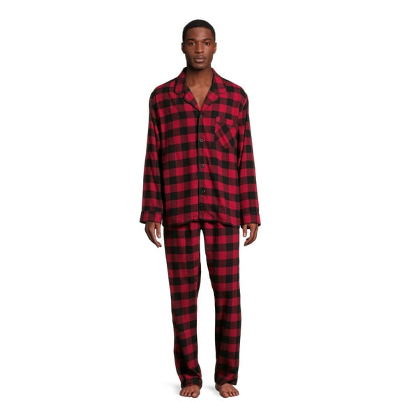Hanes Men's Ultrasoft Flannel Pajama Set, 2-Piece, Sizes S-2XL