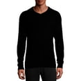 thumbnail image 1 of Hanes Men’s Ultrasoft Ribbed Modal Stretch Henley Pajama Top, 1 of 6