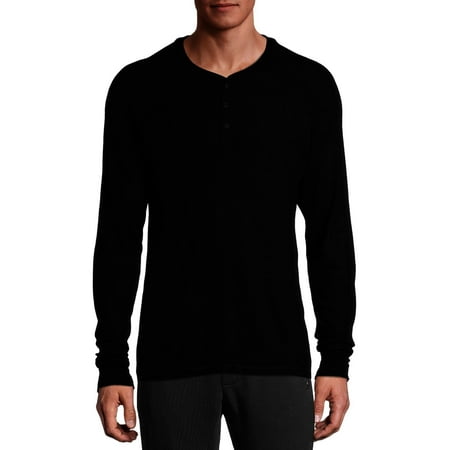 Hanes Men’s Ultrasoft Ribbed Modal Stretch Henley Pajama Top