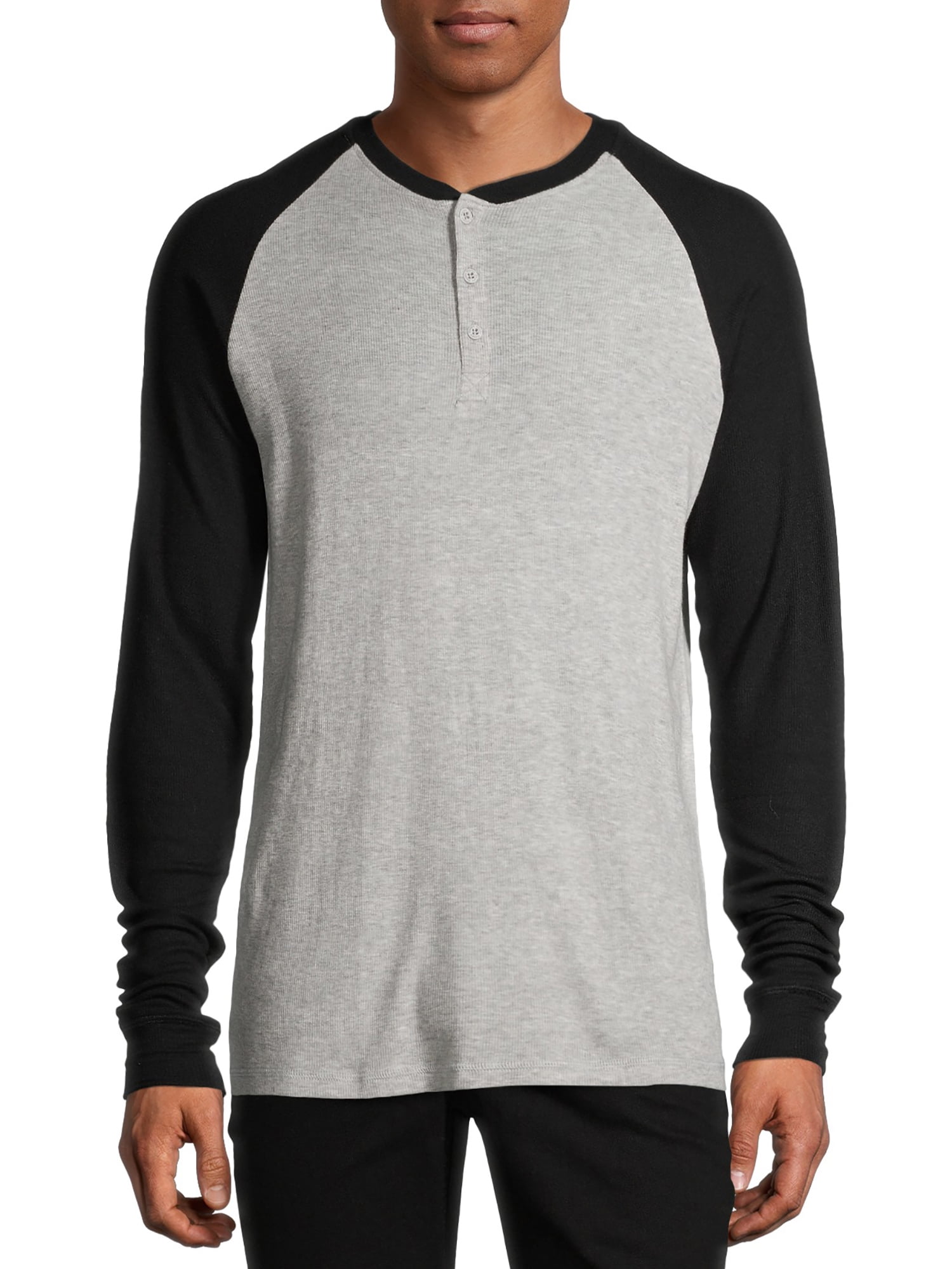 Hanes Men’s Ultrasoft Ribbed Modal Stretch Henley Pajama Top