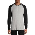 thumbnail image 1 of Hanes Men’s Ultrasoft Ribbed Modal Stretch Henley Pajama Top, 1 of 6
