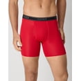 thumbnail image 1 of Hanes Men's Underwear Boxer Briefs Pack - 6-Pack - Performance Stretch Moisture-Wicking Blue/Grey/Black/Red M, 1 of 6