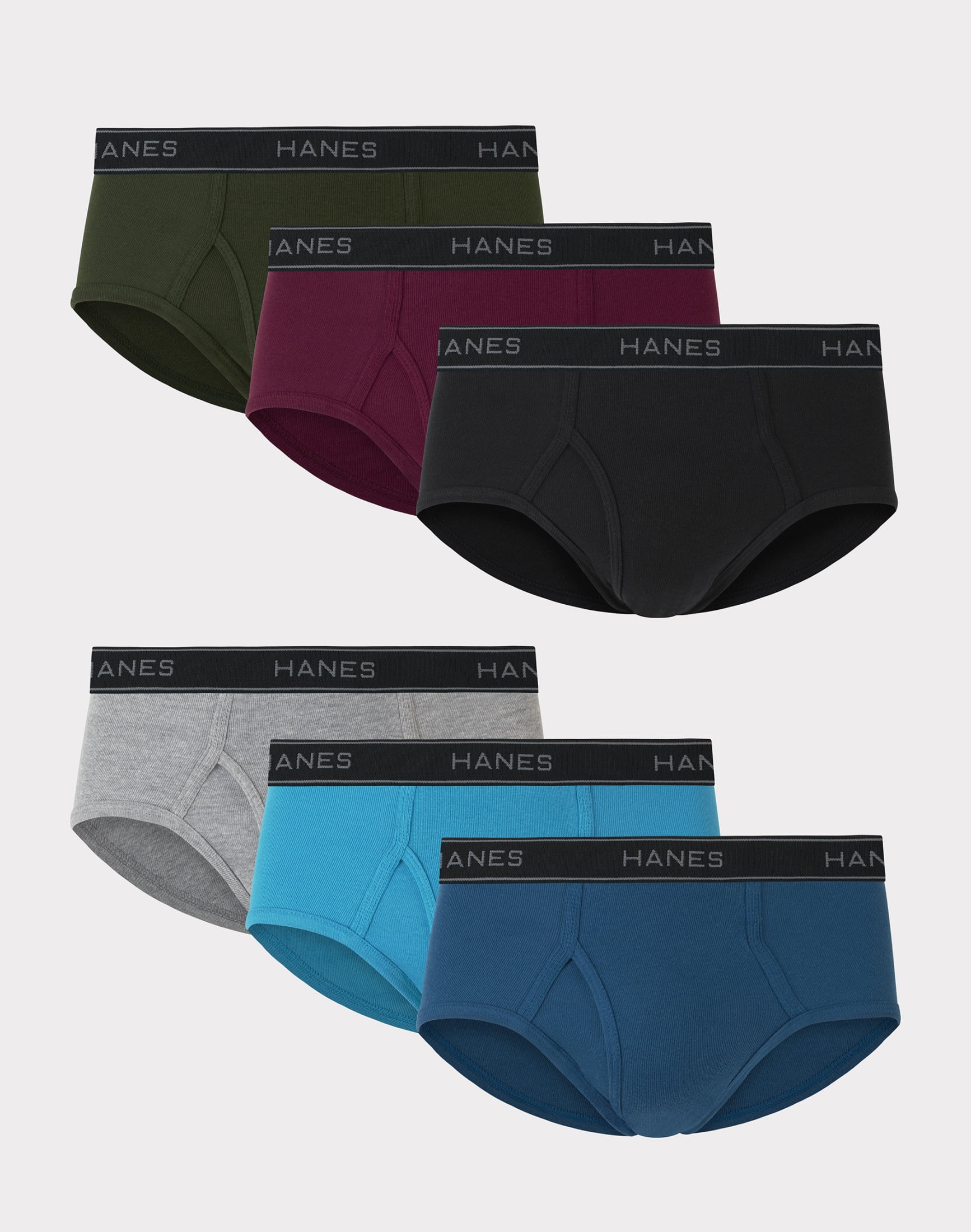 Hanes Men's Mid-Rise Brief Underwear Pack , Comfort Flex, 6