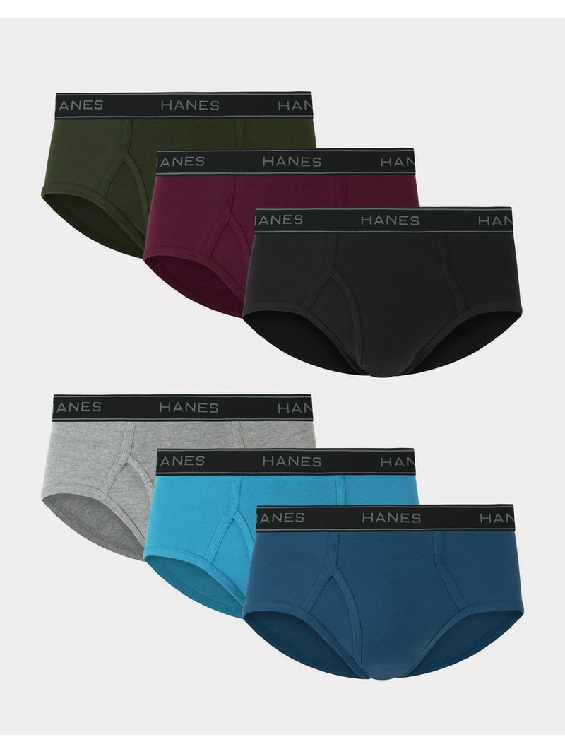 neighborhood Hanesボディ made in USA L Hanes Men's Mid-Rise Brief Underwear Pack , Comfort Flex, 6