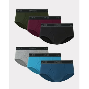 Hanes Men's Mid-Rise Brief Underwear Pack , Comfort Flex, 6-Pack