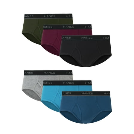 Underwear Mid-Rise Brief 6-Pack , Comfort Flex Underwear for Men